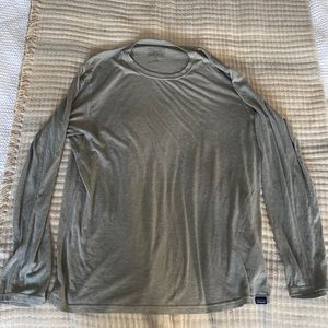 Patagonia Capilene Cool Trail Long Sleeve Shirt - Light Gray - Men’s Large